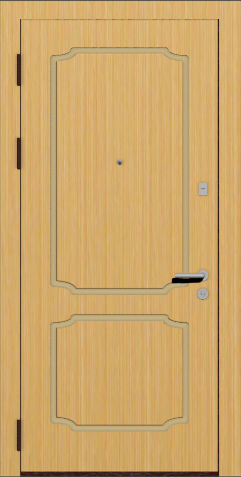 Железная входная дверь МДФ шпон анегри